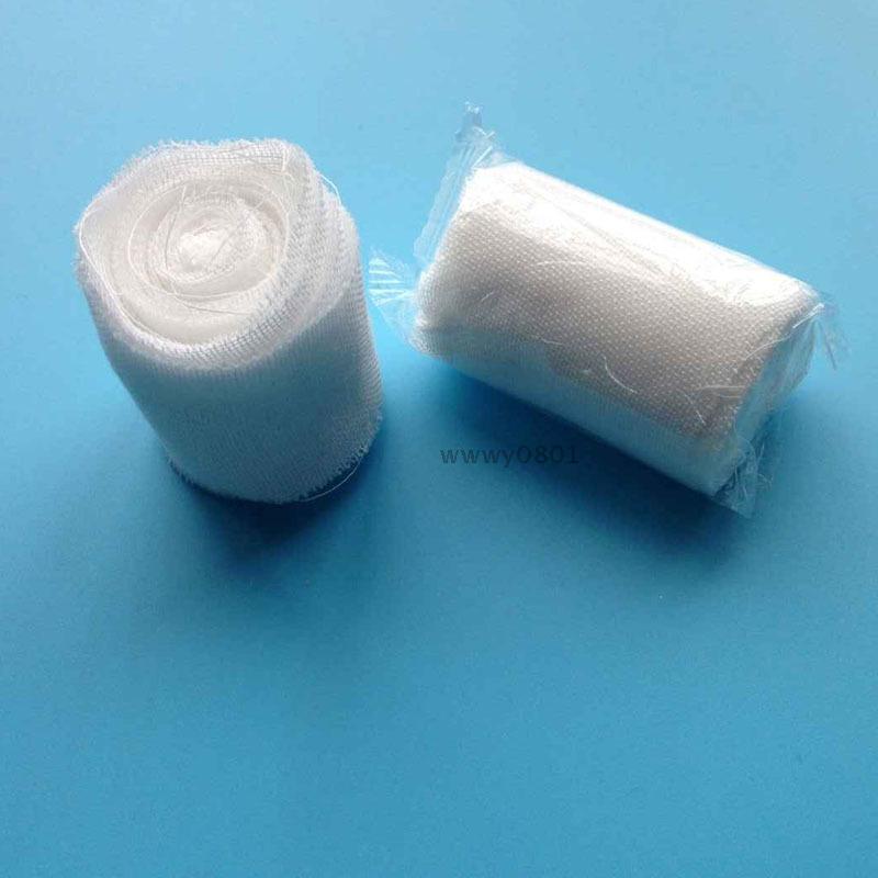 Disposable degreasing gauze bandage pure cotton degreasing gauze Volume Outdoor First aid Care Supplies 5 * 400cm