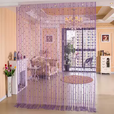 European-style crystal bead curtain encrypted partition window decoration living room bedroom entrance door curtain Bead curtain curtain hanging curtain finished product