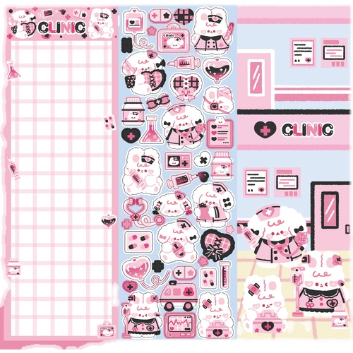咖喱西西 Polaroid, наклейка, милый декор, планировщик