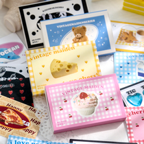 Mr. Paper Retro Womens Museum Boxed Stickers Cute Korean ins Handbook Element Collage Material Sticker Sticker