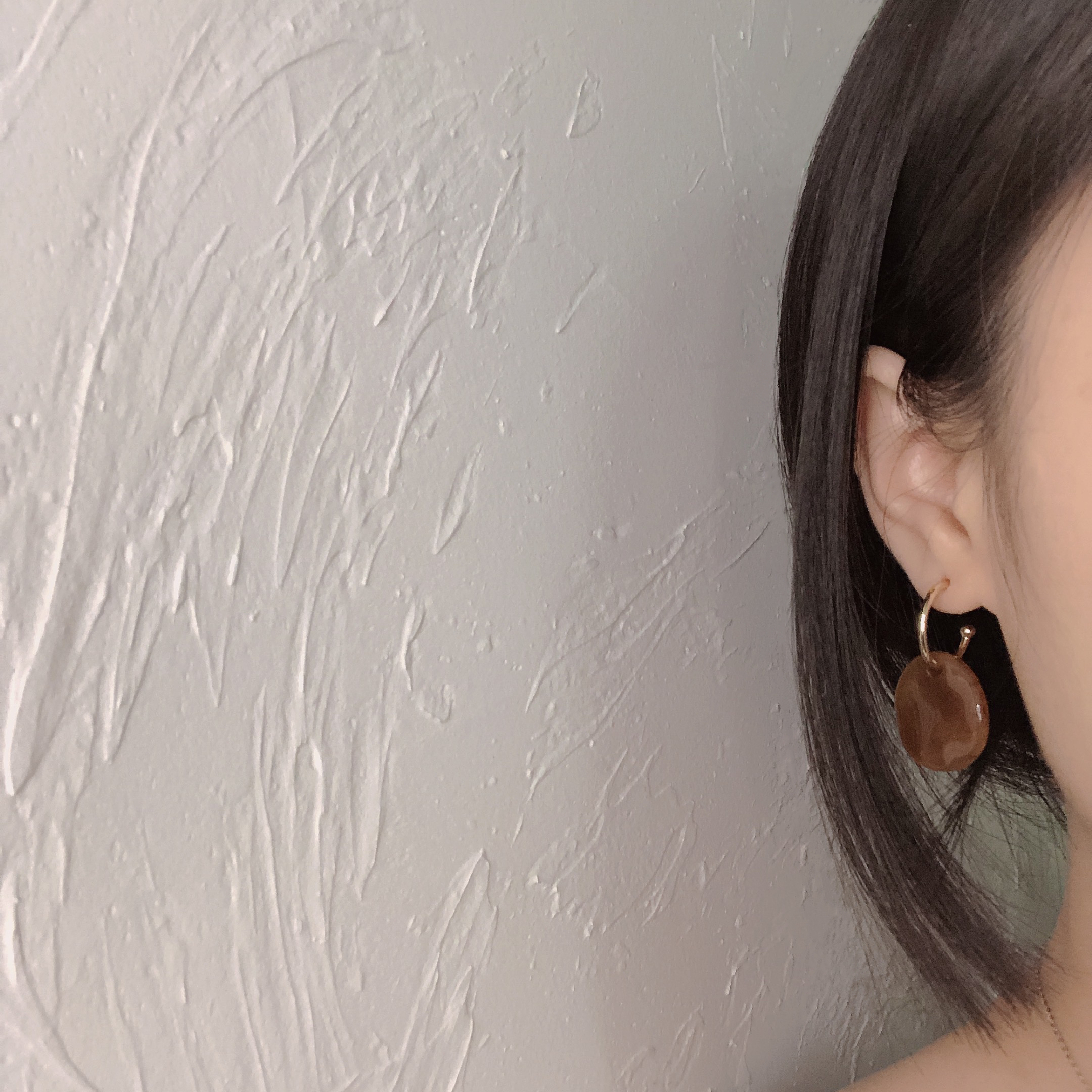 Asymmetric Taffy Sugar Earring Retro Mate Metal Sense Ear Nail Clean Ear Fall