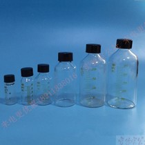 Transparent small mouth glass bottle with scale serum bottle 5 10 20 50100200250 500ml1000ml