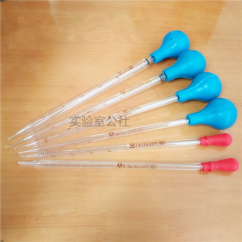 1 2 3 5 10 20ml glass scale dropper pipette dropper scale pipette with strong blue suction ball