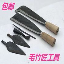  Hand forged scraper Bamboo strip knife Bamboo craftsman tools Bamboo high carbon steel scraper sword gate agricultural tools Household QB