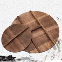  Handmade fir pot cover Household pot cover Environmental protection pot cover Wok cover Large pot cover Wood cover Wooden pot cover