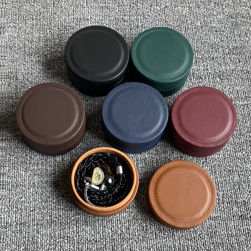 Crazy Horse Pattern Genuine Leather Storage Box Wired Earphone Case Anti-Pressure Anti-Drop Hard Shell Small Box Portable Mini Protective Case Crazy Horse Pattern Genuine Leather Storage Box Wired Earphone Case Anti-Pressure Anti-Drop Hard Shell Small Box Portable Mini Protective Case