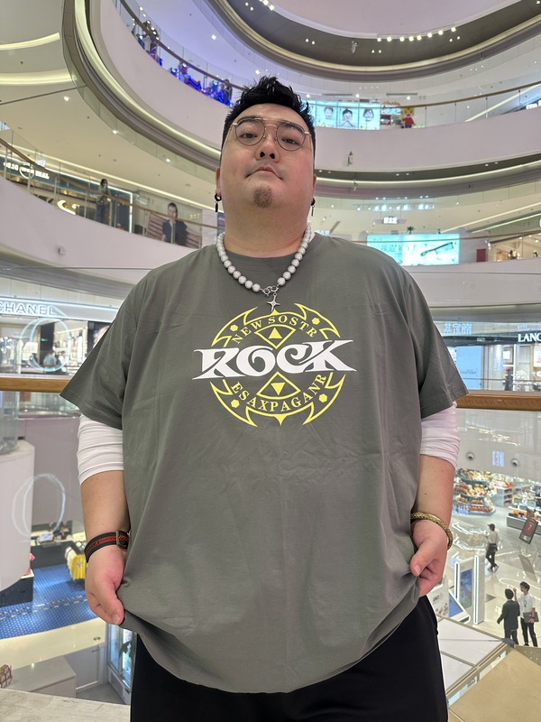 Short-Sleeved T-Shirt Suitable for Fat People, Loose Fit for Big Belly, 200kg Fat Guy Shirt, Gray Cotton, Slimming Effect, XXXXL Short-Sleeved T-Shirt Suitable for Fat People, Loose Fit for Big Belly, 200kg Fat Guy Shirt, Gray Cotton, Slimming Effect, XXXXL