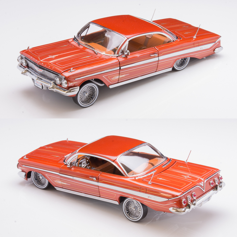 1:18 Sun Star Chevrolet Impala Lowrider 1961 Alloy Car Model