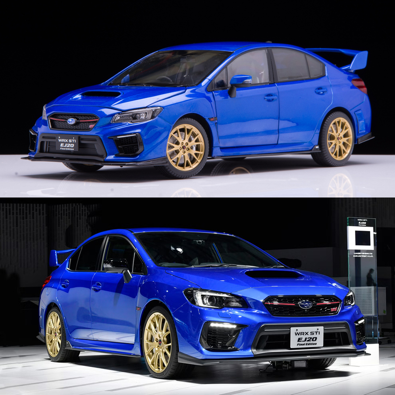 1:18 Sun Star Subaru Wrx Sti Ej20 Va Coupe Alloy Car Model