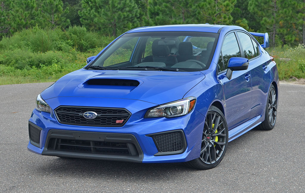 1: 18 Sun Star Subaru Leopard WRX sti 2018 Blue Sports Car Alloy