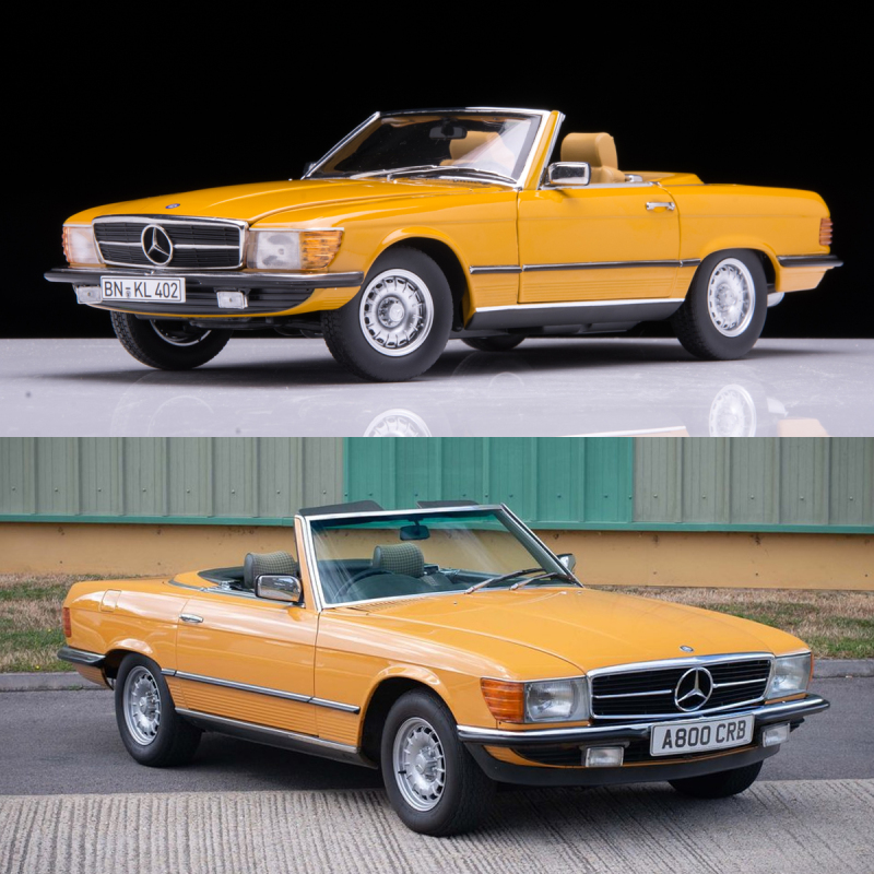 1:18 Norev Mercedes-Benz R107 450Sl 1975 Sports Car Alloy Car Model 1:18 Norev Mercedes-Benz R107 450Sl 1975 Sports Car Alloy Car Model