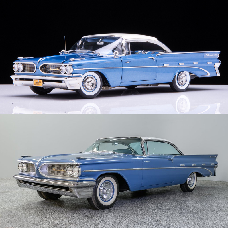 1:18 Sun Star Pontiac Bonneville 1959 Classic Car Platinum Edition Car Model 1:18 Sun Star Pontiac Bonneville 1959 Classic Car Platinum Edition Car Model