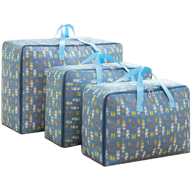 Oxford cloth quilt storage bag quilt clothes move bag large capacity ໂຮງຮຽນອະນຸບານ Portable waterproof ຫນາ