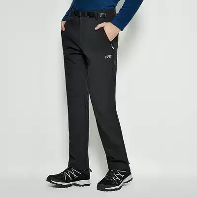 American outdoor brand assault pants men padded velvet autumn winter waterproof pants men's soft shell windproof pants warm pants