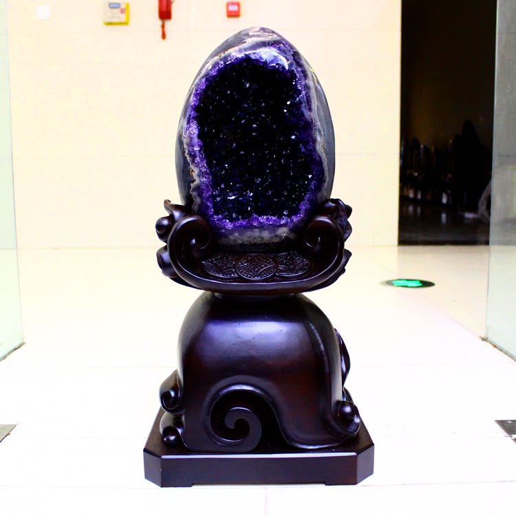 Uruguayan Dragon Egg Purple Crystal Money Bag Poly Bao Raw Stone Polished Purple Crystal Cave Purple Crystal Raw Stone Natural-Taobao