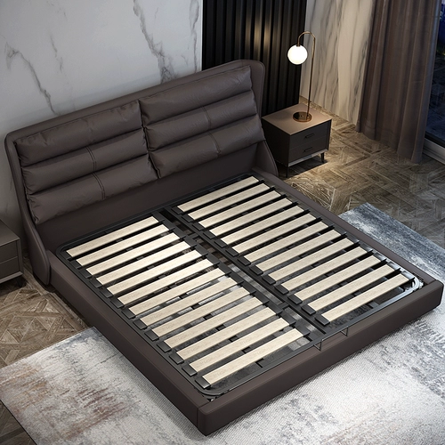 Легкая роскошная минималистская кровать современная ins simple Гонконг в стиле хранилище мягкая кровать свадебная кровать двойная 1,8 метра большая кровать