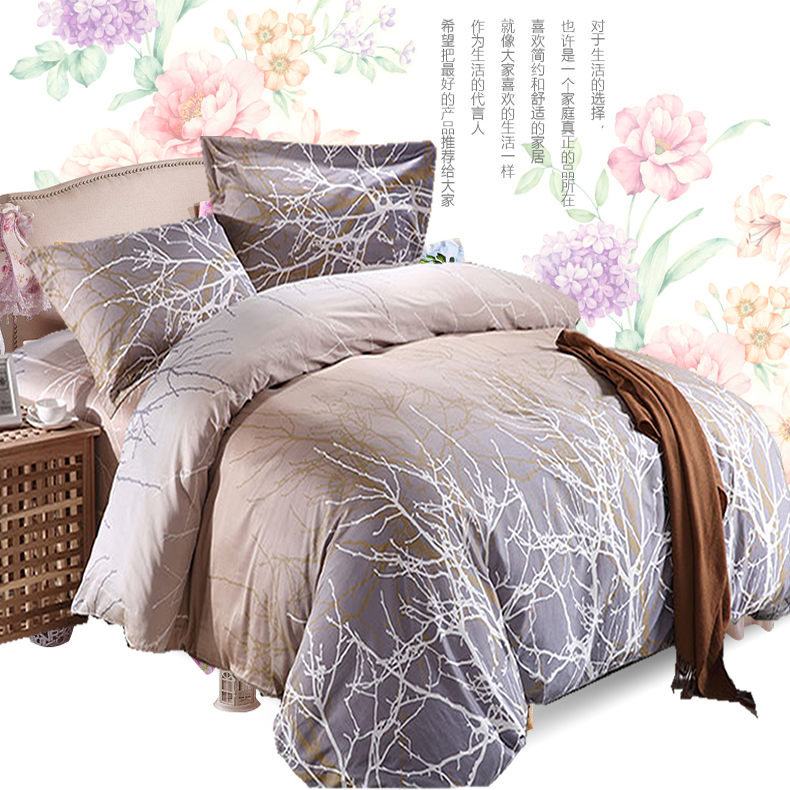 Đặc biệt 1,8 / 2m khăn trải giường 60 bông trải giường satin bông chăn tăng Kano - Quilt Covers 	chăn phao siêu nhẹ	