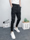 2023 Autumn Men's Trendy Brand Slim Fit Pants Youth Internet Celebrities Ins Small Feet Casual Western Pants