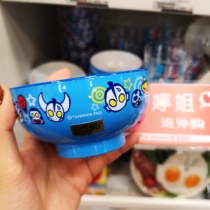 Japan purchase genuine Altman childrens resin bowl blue baby rice bowl tableware salted egg Superman made in Japan