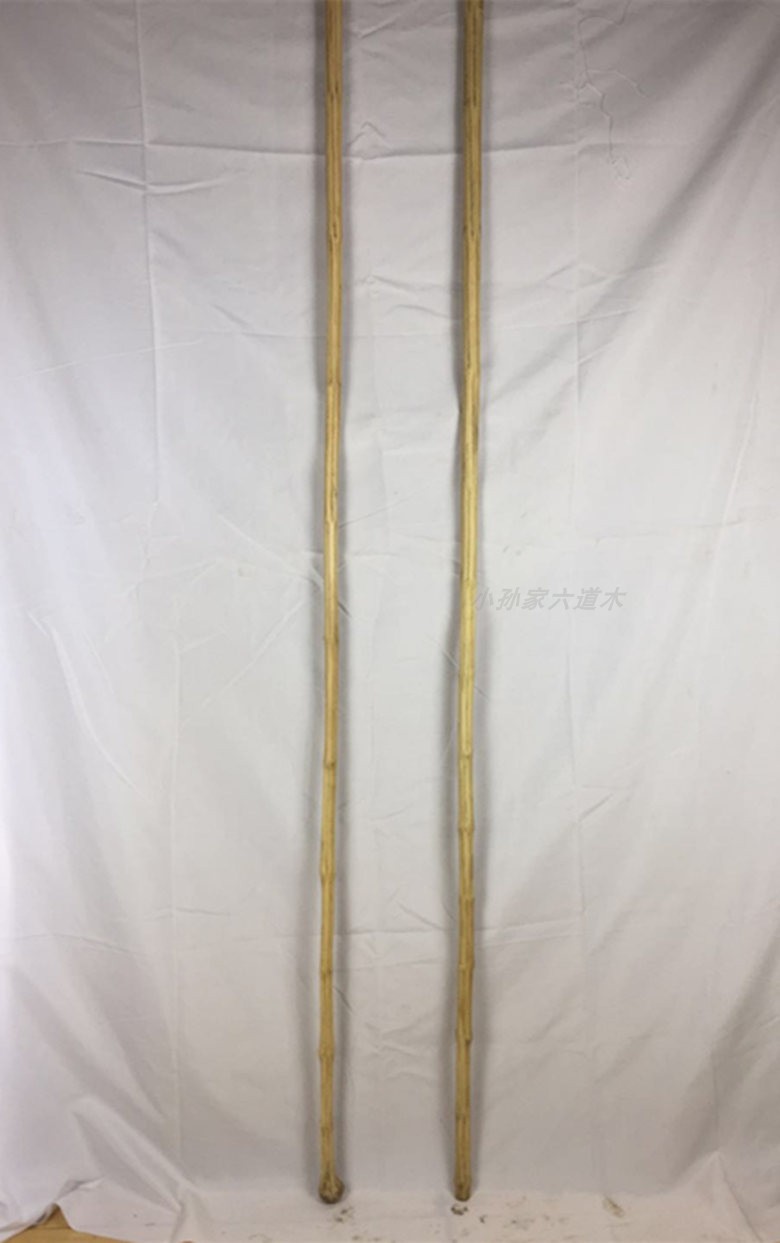 LiuDaomu District 1] Wutaishan XiaosunJia Taiji Stick Martial Arts Stick Solid Wood Whip Pole vs. Jiemu Liudao