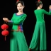 Trang phục múa vuông mới tay ngắn thêu dân tộc khiêu vũ khiêu vũ tập thể dục hiệu suất áo lưới rộng chân quần phù hợp - Khiêu vũ / Thể dục nhịp điệu / Thể dục dụng cụ giày múa trắng Khiêu vũ / Thể dục nhịp điệu / Thể dục dụng cụ