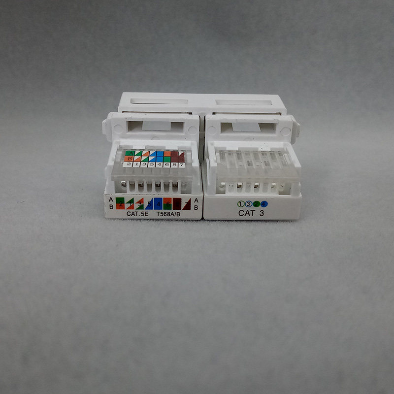 Model 128 two-port VoIP socket module occupies a two-hole PC phone module RJ45+RJ11 phone