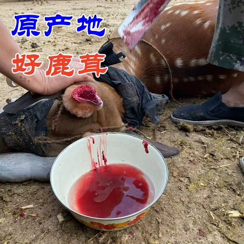 [长白山鹿茸片鲜鹿茸片鹿茸血片中药材正品鹿茸片吉林梅花鹿鹿茸片]