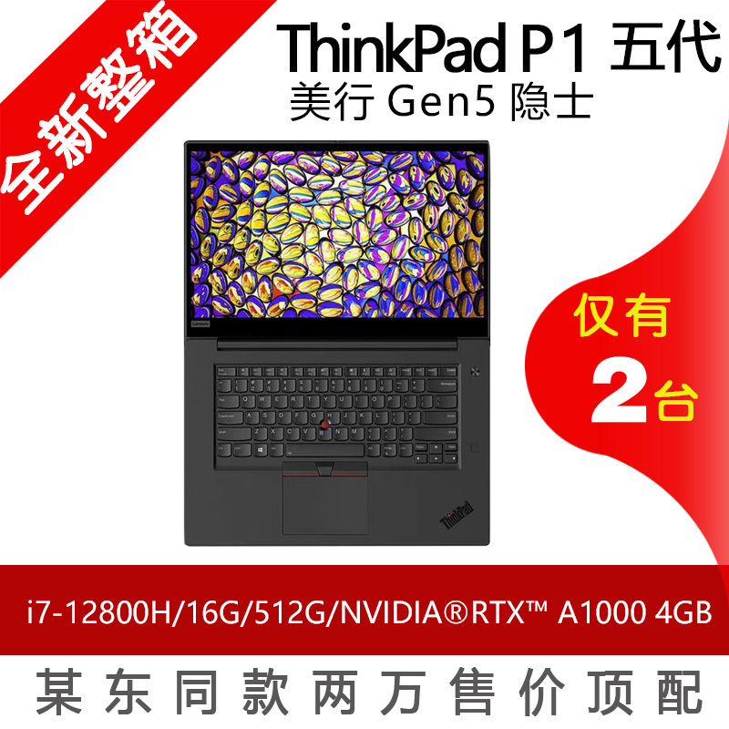 Brand New Us Version ThinkPad P1 Gen5 I7-12800H/16G/512G/A1000