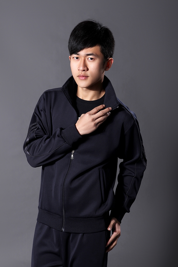 2019 thương hiệu đồ thể thao phù hợp với nam giới mùa xuân và mùa thu Hàn Quốc lụa giản dị phù hợp với áo len lông cừu mùa đông trung niên cha tải - Thể thao sau áo bộ adidas
