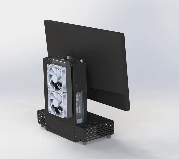 ITX корпус независимый дисплей все в одном ночник трава дисплей корпус MATX настольный A4 1U мини корпус