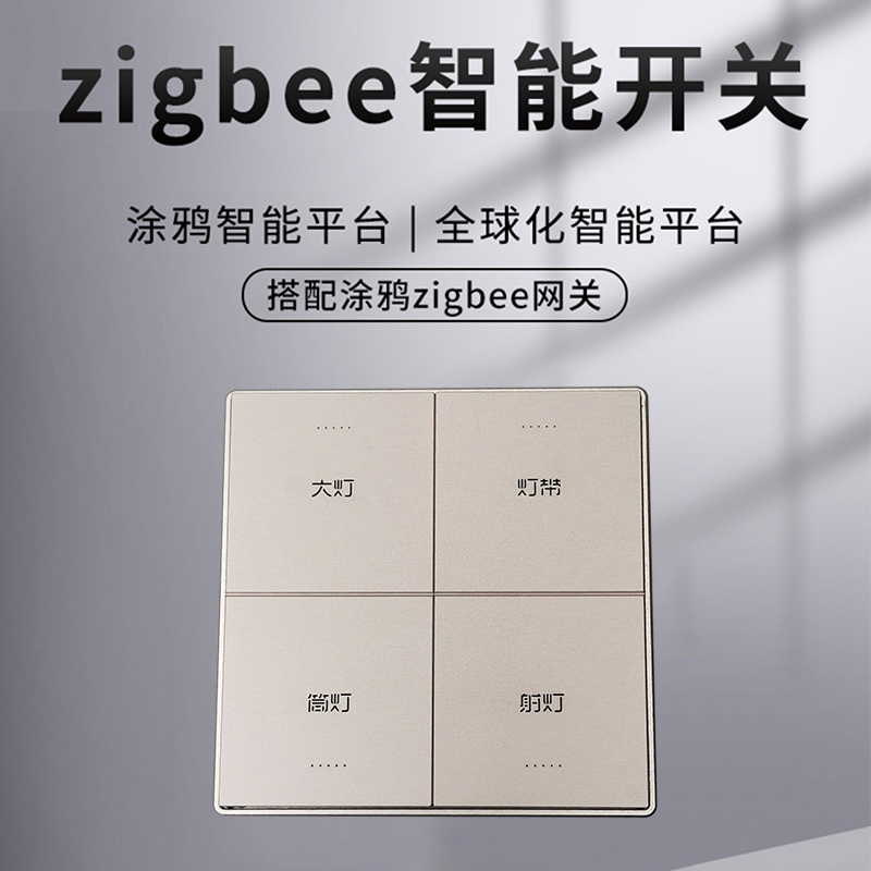 zigbee wireless graffiti smart home strong electric zero fire scene voice control sloth touch 86 switch panel