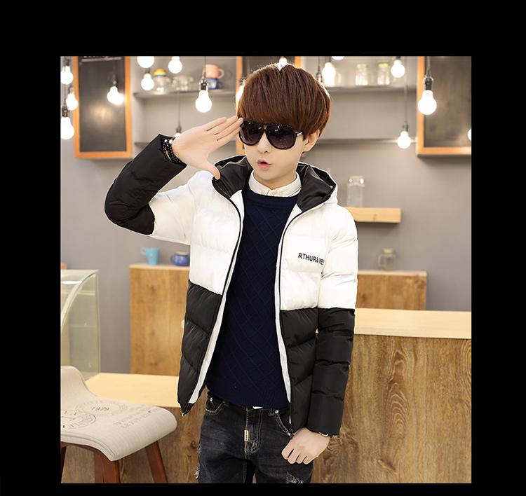 Mùa đông 13 quần áo cotton 14 bé trai lớn 15 học sinh trung học cơ sở 16 áo khoác dày 17 phiên bản Hàn Quốc 18 tuổi thanh niên ấm áp áo khoác chống nắng nam