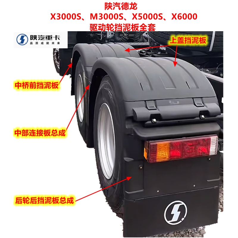 Shaanxi Delonghi M3000Sx3000Sx5000Sx6000 Drive Wheel Fender Rear Wheel Fender Tile Assembly