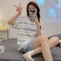 N7848 полосатый синий