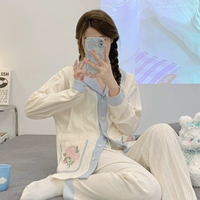 2306 Pocket Little Flower Blue [тип мягкого хлопка]