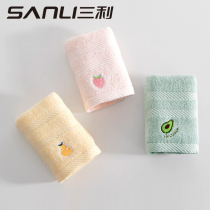 3 Sanli towels bamboo fiber childrens small towels rectangular washes household medium wipes for children