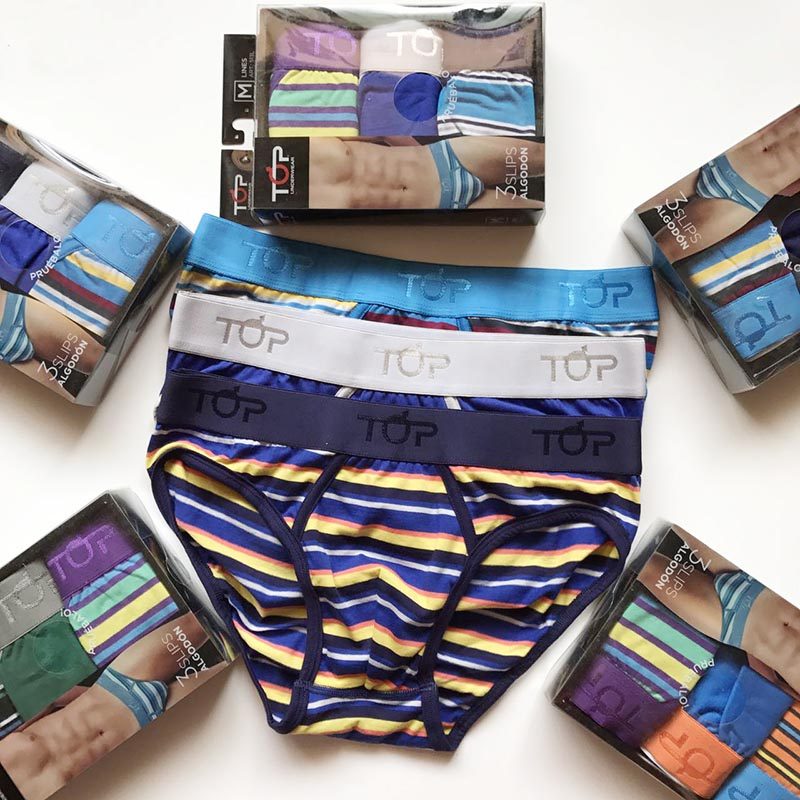 German original single TOP men's cotton sexy wide-brimmed briefs 1 box of 3 special price 39 9 yuan