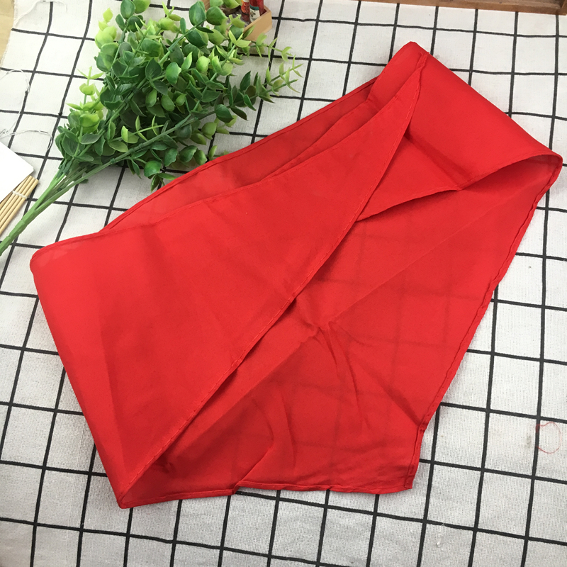 Ming Kee 10 primary school students red scarf 1 2 meters red scarf Children's red scarf Young Pioneers red scarf