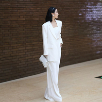 European station suit jacket female 2021 spring and autumn new chic net red three-piece Korean casual suit female