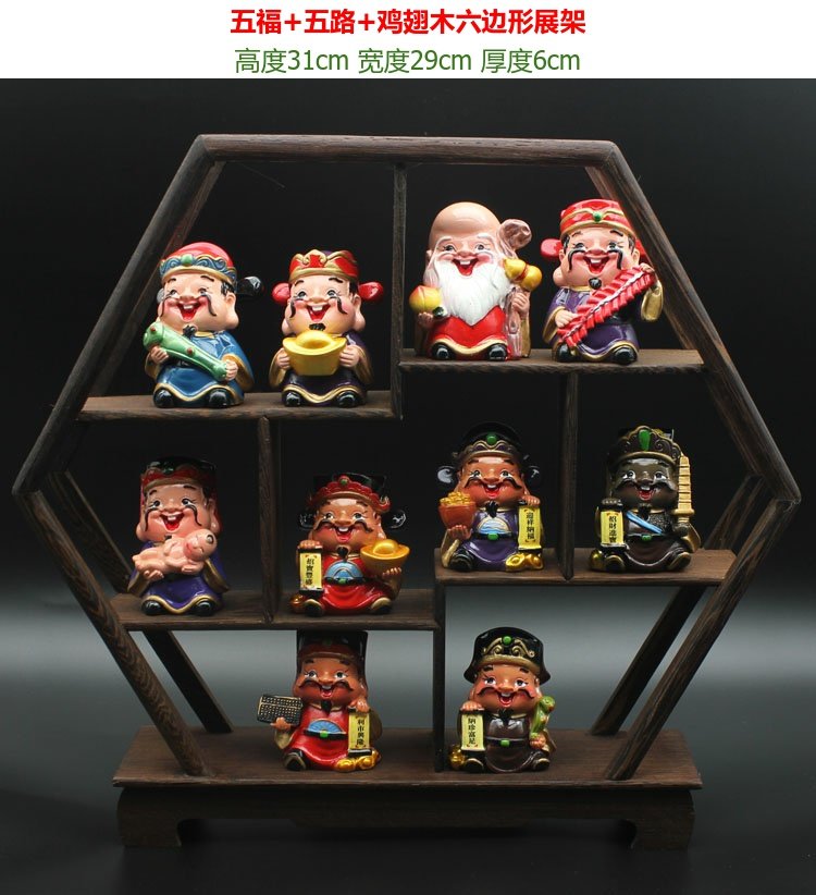 Lucky Fortune God Trang trí cửa hàng Văn phòng Khai trương Quà tặng Trang chủ Phòng khách Tủ rượu Trang trí nhỏ Thủ công trang trí phụ kiện trang trí phòng ngủ