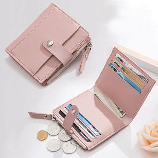 Women Wallets PU Leather Female Purse Mini Hasp Solid Multi-