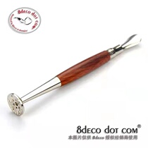 New cool coffee 8deco pipe bar flower pear pear base anti - off pure copper chromium plated