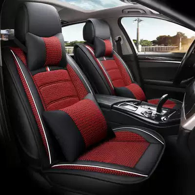 Car cushion four seasons universal linen art all-inclusive seat cushion seat car cushion Autumn and winter Foss car interior supplies