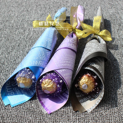 Genuine Ferrero chocolate bouquet for International Women's Day, single piece. School activity gifts for Children's Day on June 1st