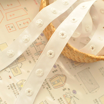 High-grade dark buckle strap buckle buckle buckle strap baby white button mother buckle plastic buckle dance dress snap buckle strap