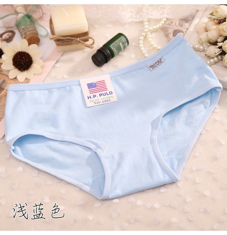 Sinh viên vải cotton cô gái gợi cảm tam giác eo thấp phụ nữ đồ lót cotton tuần quần bán buôn đồ lót big size