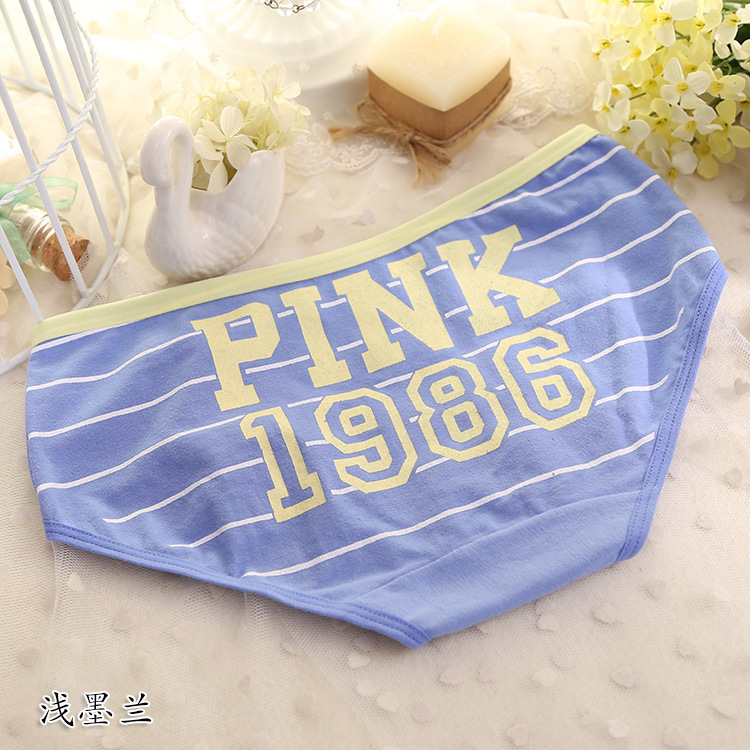 Cotton dễ thương ladies sinh viên cô gái trung eo thoải mái bông underwear chữ thể thao tóm tắt bán buôn