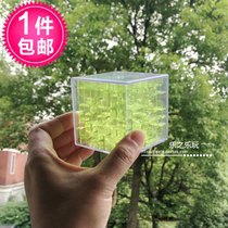Transparent six-sided 3D three-dimensional labyrinth beads Rubiks Cube game childrens puzzle clearance intellectual trap toys 322