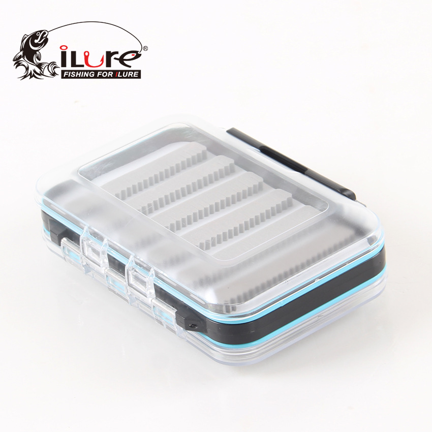 Eroasia fly box transparent fly fishing box waterproof double-sided open storage accessories box Amazon