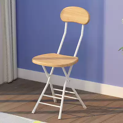 Folding chair home dining chair lazy portable leisure stool back chair dormitory chair simple computer chair folding stool
